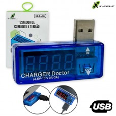 Testador de Voltagem e Amperagem XC-T-USB X-Cell